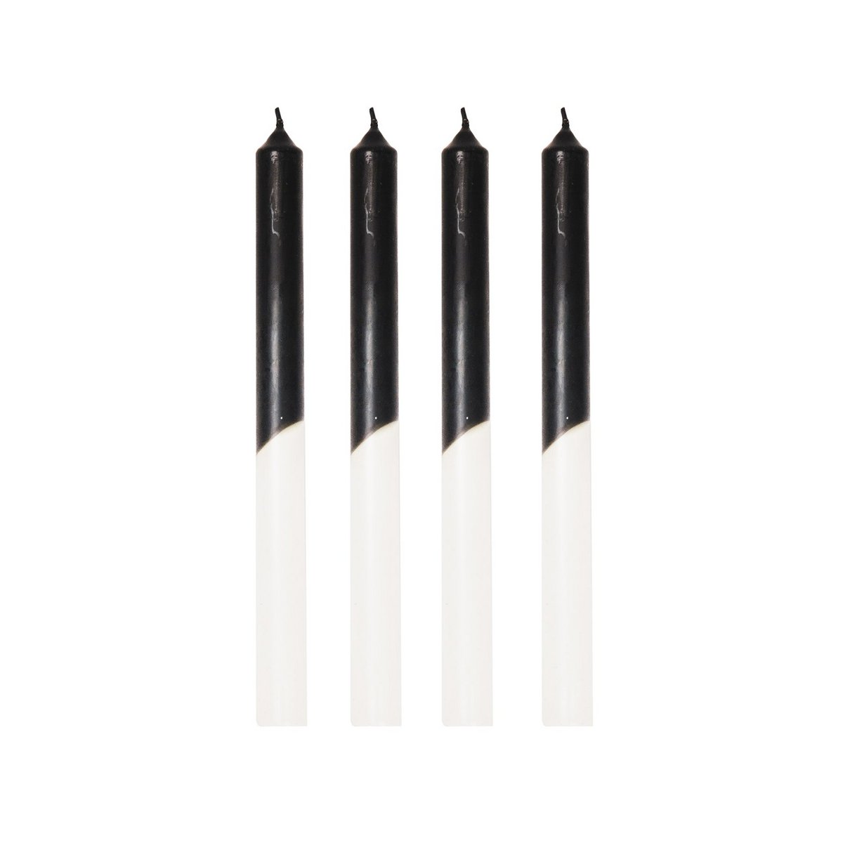 Tapers - Dipdye -Wax- Zwart/Wit - S4 - 25,8x9,5x2,5cm