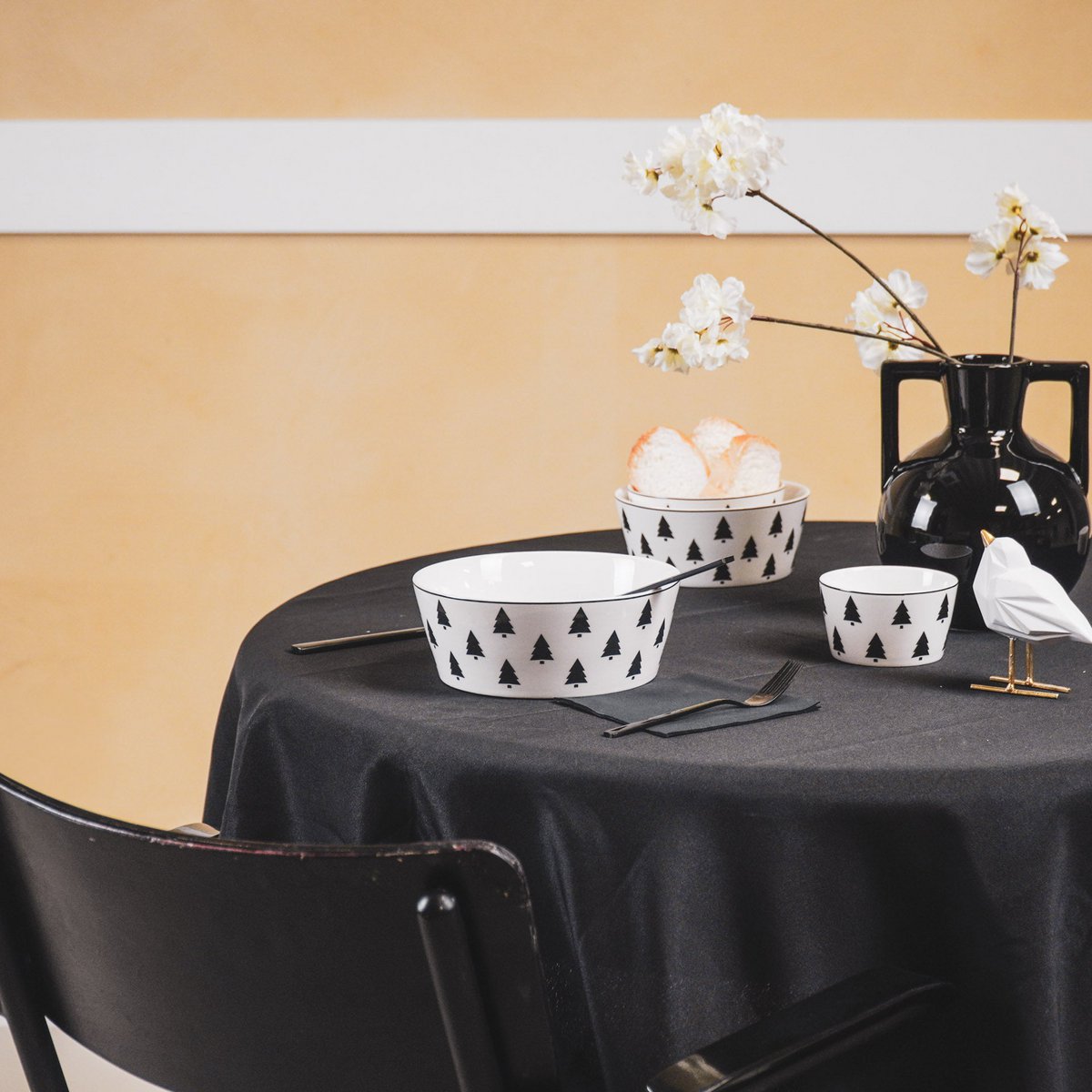 Kom - Kerstboom - Newbone China - 11,5x11,5x5,5cm