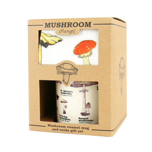 Gift Republic Mug & Socks - Mushroom