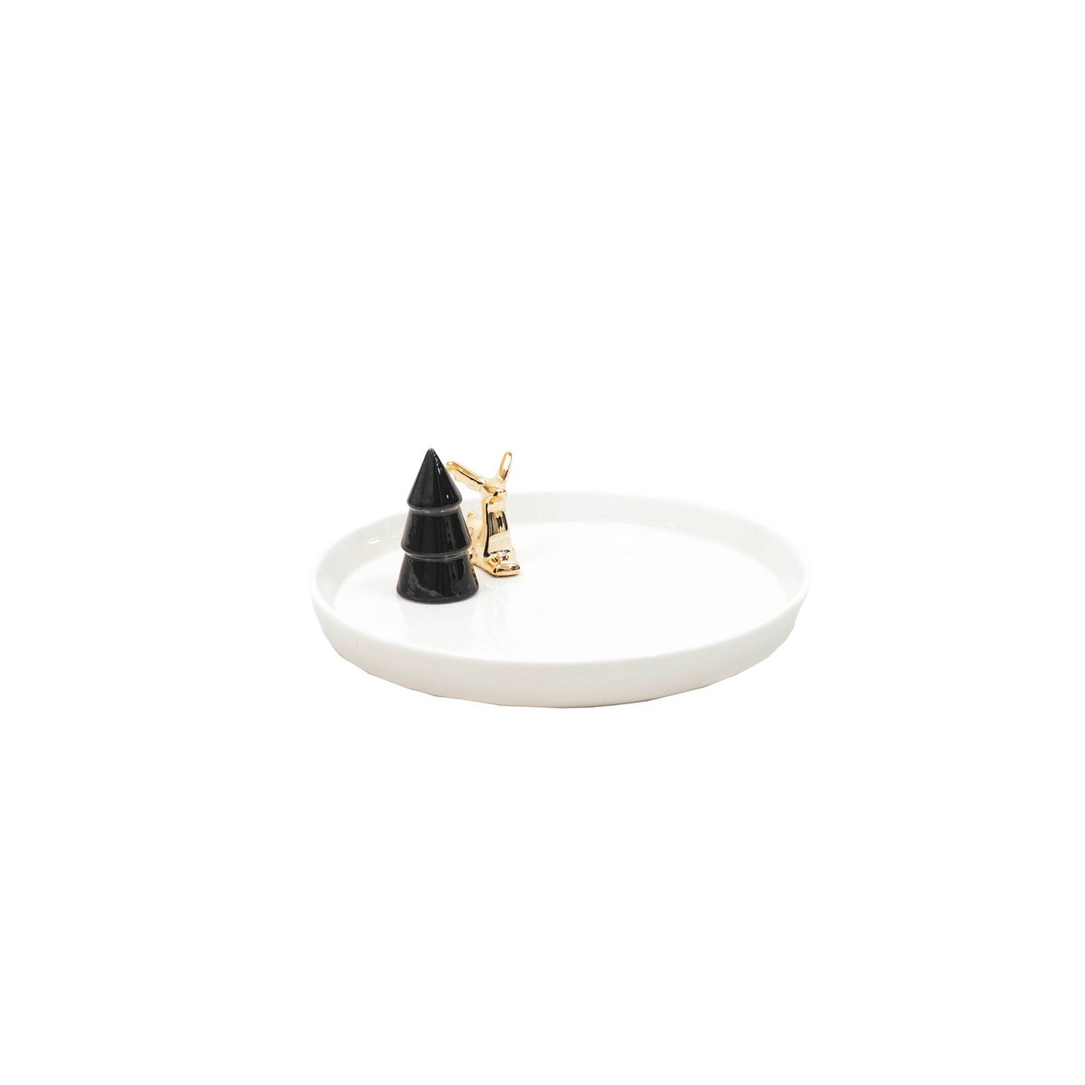 Plate Xmas - Ceramic - White - 22,5x22,5x12cm
