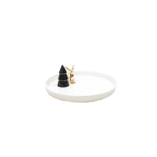 Plate Xmas - Ceramic - White - 22,5x22,5x12cm