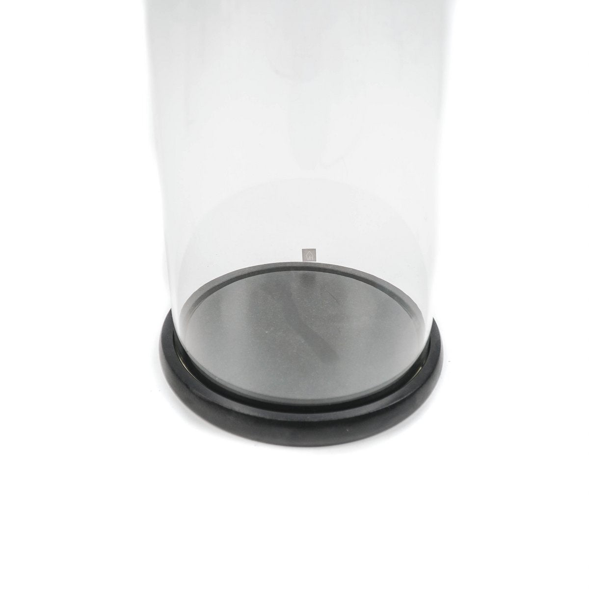 Stolp - Glas/Hout - Zwart - - 17x17x32cm