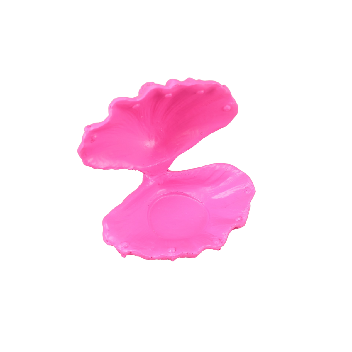 Ornament - Schelp/Oester - Polyresin - Roze - 12,5x11,5x12cm