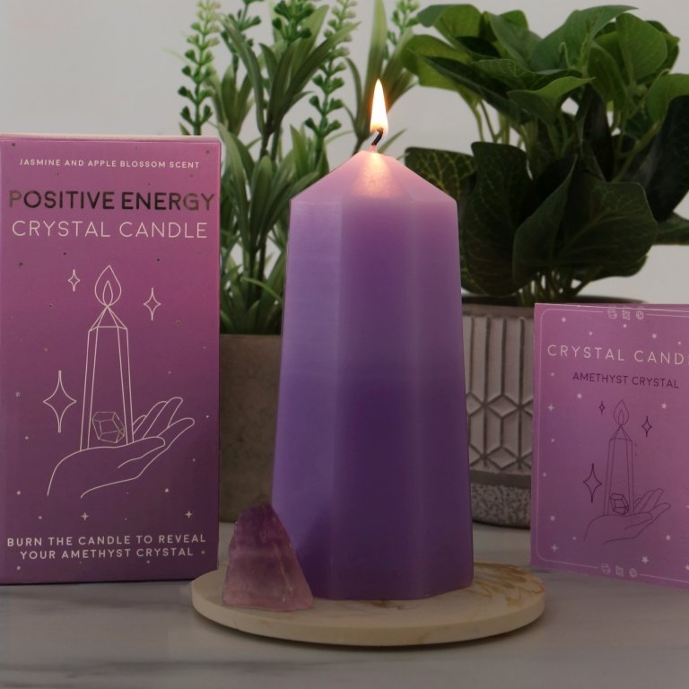 Gift Republic Crystal Candle - Positivity