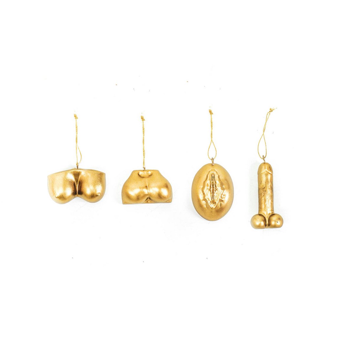 Kersthanger - Lichaam - Polyresin - Goud - S4 - 20,3x10,3x5,5cm