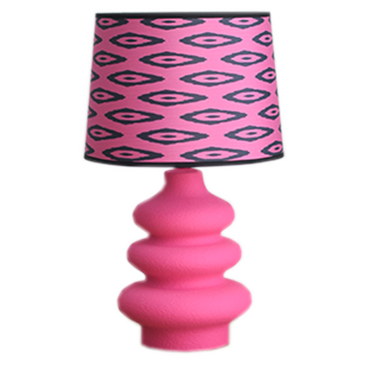 Tafellamp - Flow - Keramiek - Neon Roze - E27 - 20x20x27cm