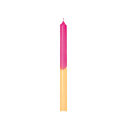 Tapers -Dipdye -Wax- Roze/Geel - S4- 25,8x9,5x2,5cm