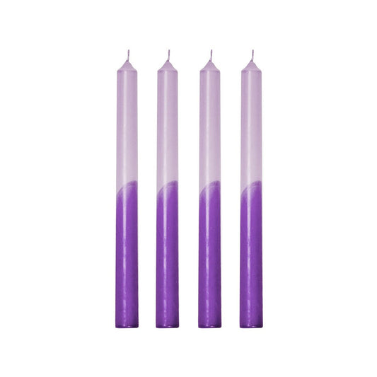 Tapers - Dipdye - Wax- Lila/Paars - S4 - 25,8x9,5x2,5cm