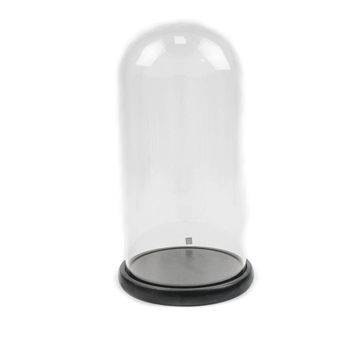 Stolp - Glas/Hout - Zwart - - 17x17x32cm