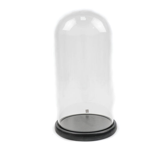 Stolp - Glas/Hout - Zwart - - 17x17x32cm