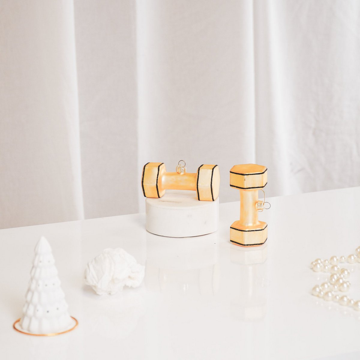 Ornament Kersthanger - Weight Watcher - Glas - 10,5x5x5cm