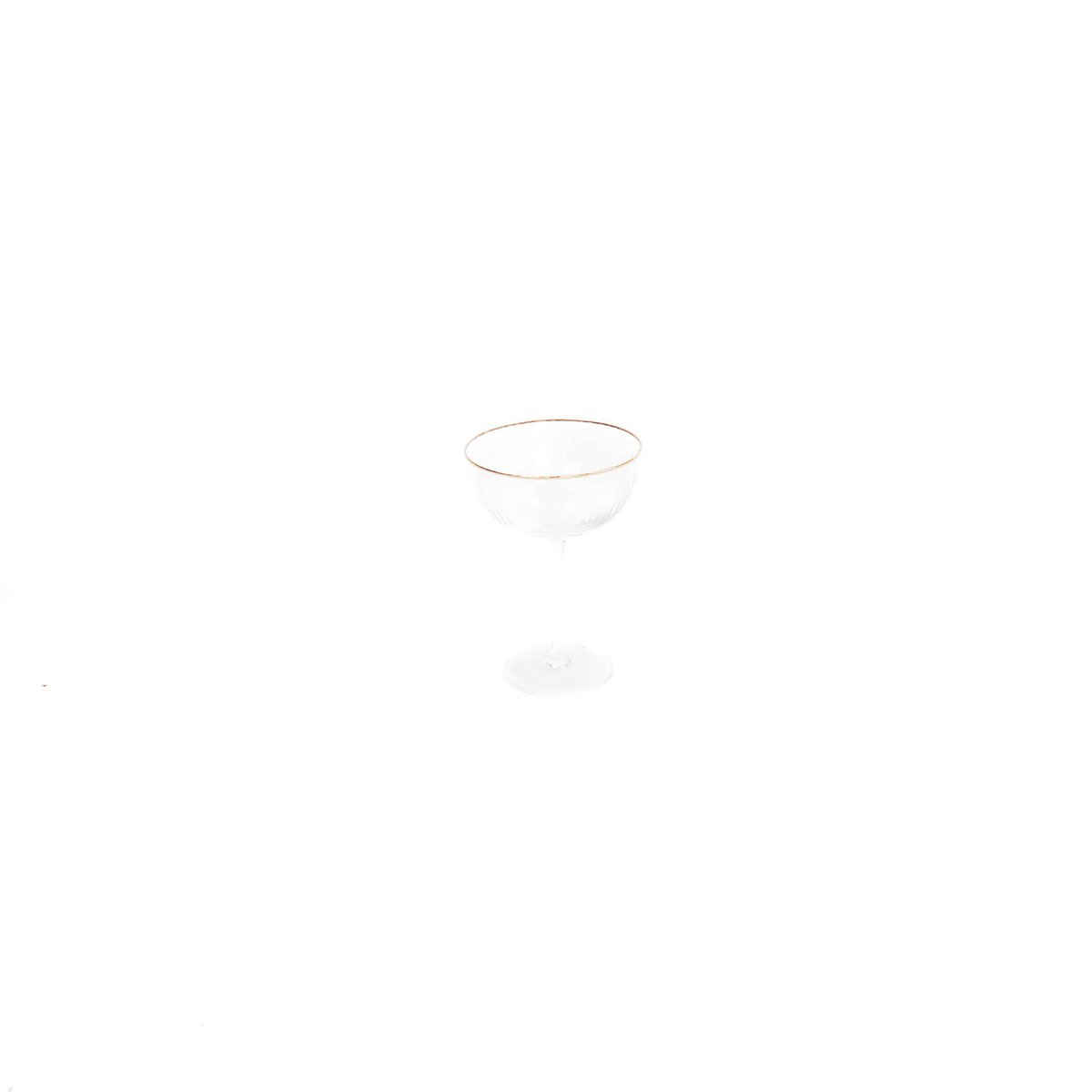 Glaswerk - Champagne - Glas - Helder/Goud - S2 -11x11x15cm