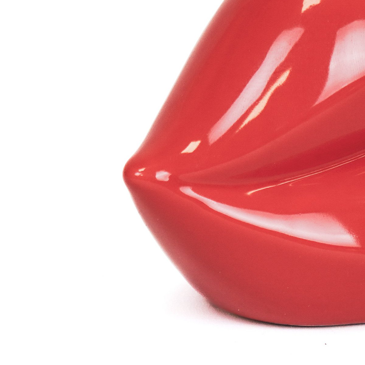 Pot - Lip - Keramiek - Rood - 15,5x6,5x7,5cm