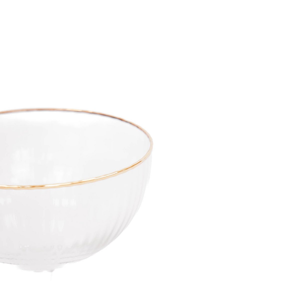 Glaswerk - Champagne - Glas - Helder/Goud - S2 -11x11x15cm