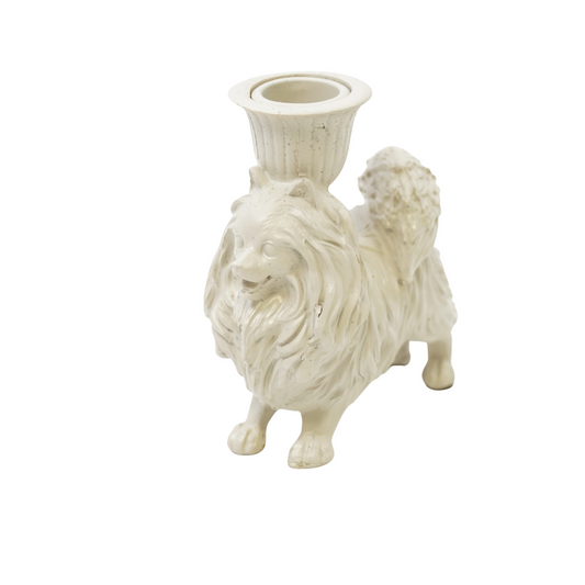Kaarshouder - Pommeren - Beige - 11,7x5,5x12cm