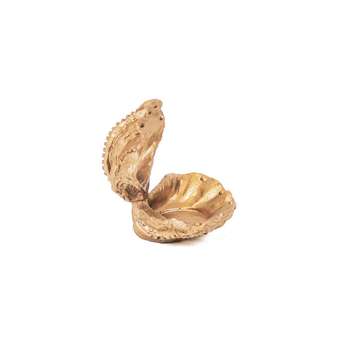 Ornament - Schelp - Polyresin - Goud - 12,5x11,5x12cm