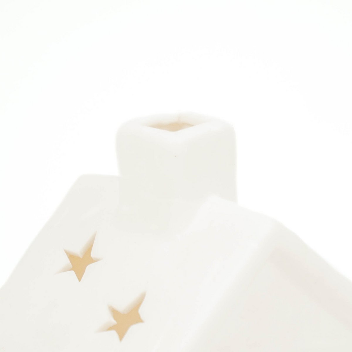 Ledlight- House - Ceramics - White - 9x7x17,5cm